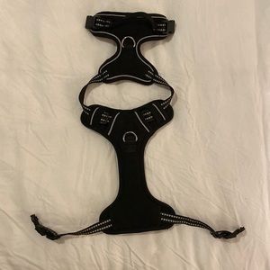Black small dog harness